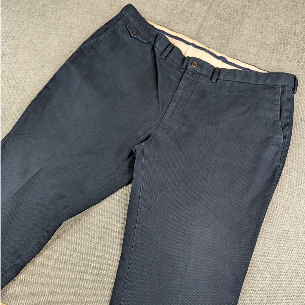 Polo Ralph Lauren Chino Pants Mens 42x30 (40x29) Navy Blue Suffield Fit Corduroy